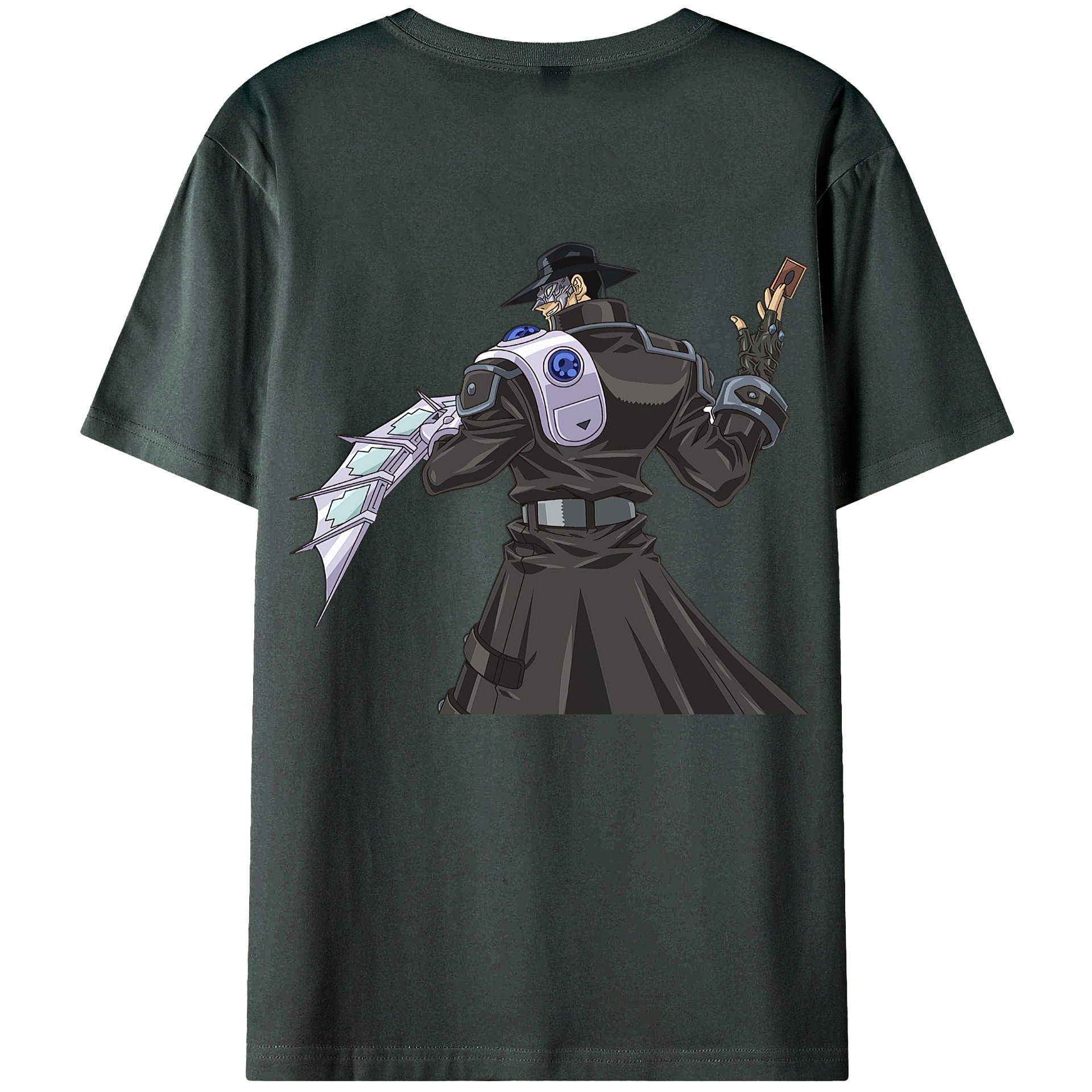 （画像用） 遊☆戯☆王 Yu-Gi-Oh! 綿100％ メンズ半袖Tシャツ（バックプリント） 通気性